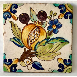 “Granada” Azulejo valenciano del siglo XVIII