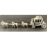 Carriage with six silver horses