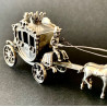 Carriage with six silver horses