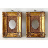 Pair of gilded frames 19th