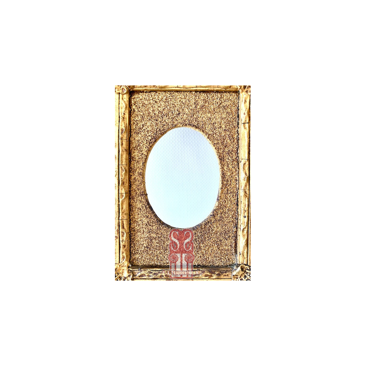 Pareja de marcos dorados del siglo XIX