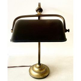 Lampara de escritorio de bronce (1910-1920 circa)