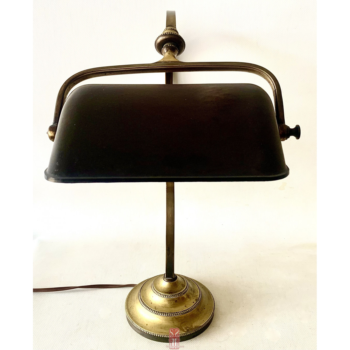 Lampada da scrivania di bronzo inizio 900