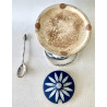 Wedgwood porcelain and silver sugar bowl