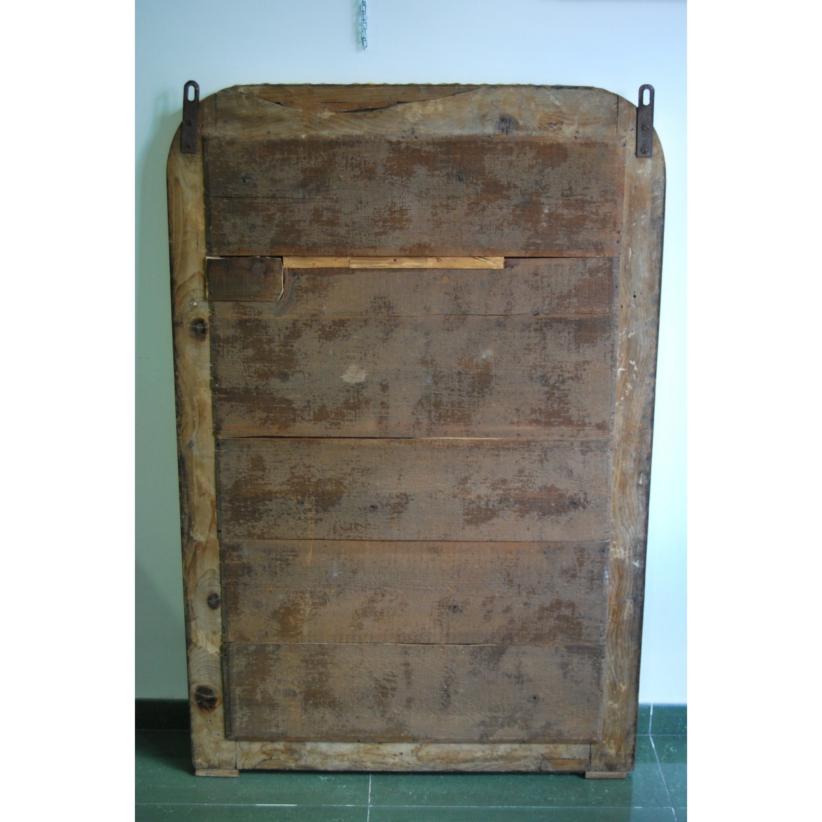 Espejo de la mitad del siglo XIX, dorado.