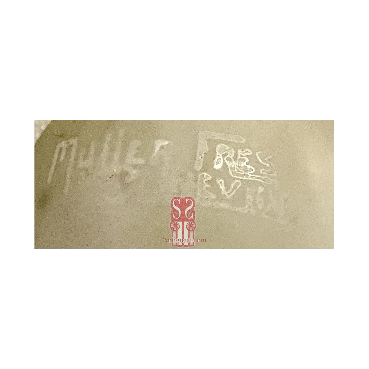 Art Deco table lamp Muller fréres Luneville