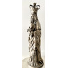 Virgen del Pilar de plata de Ley de gran tamaño.