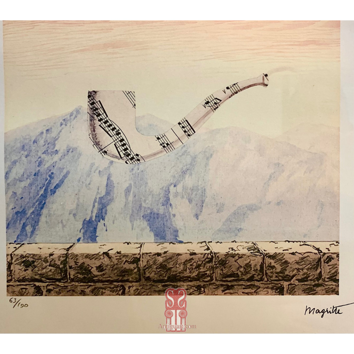 René Magritte (1898 - 1967), litografia 