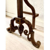 Pair of wrought iron andirons 19th