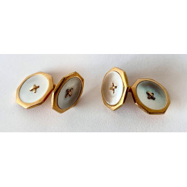 Coppia di gemelli d’oro di 18K 2