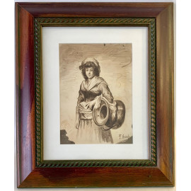 José Jimenez Aranda (Sevilla, 1837-1903), “Donna con orcio”.