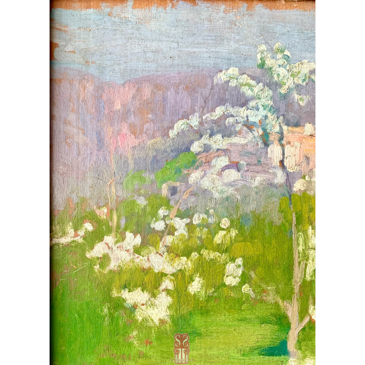 Francisco Bernareggi (1878 en Gualeguay Argentina - 1959 Mallorca), “Paisaje mallorquín”