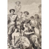 “Bacchanal, Le fleurs”, engraving  19th 