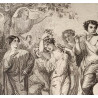 “Bacchanal, Le fleurs”, engraving  19th 