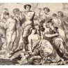 “Bacchanal, Le fleurs”, engraving  19th 