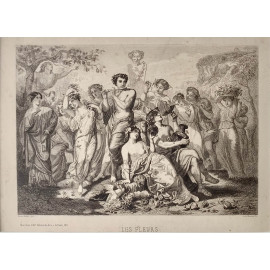 “Baccanale, Le fleurs”, stampa del XIX secolo