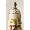 Ceramic and silver vase for twigs of flowers, France19th 