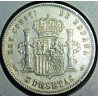 5 pesetas 1889, Alfonso XIII.