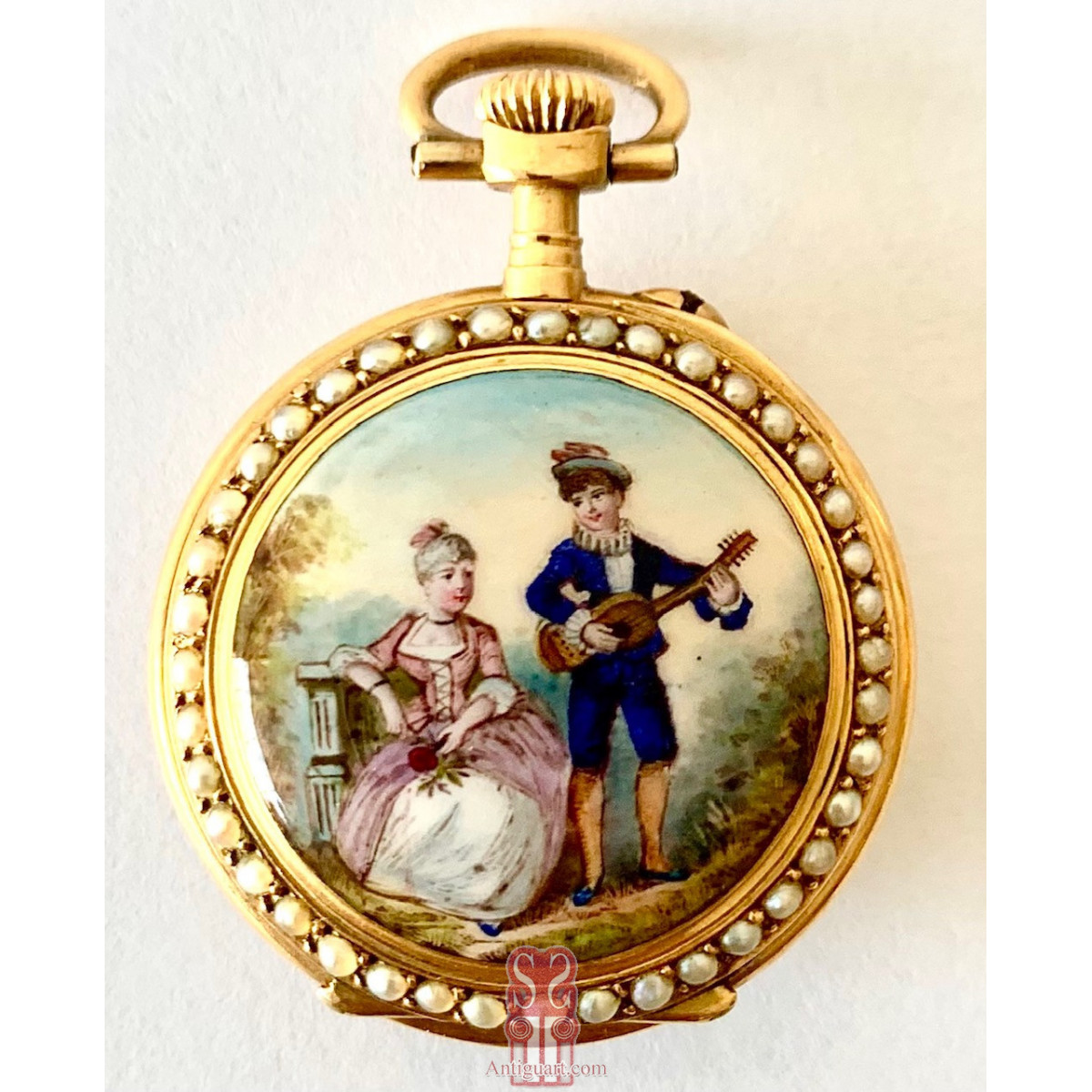 Orologio da tasca d’oro di 18K, Svizzera, XIX secolo