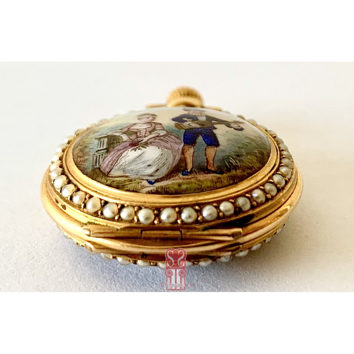 Orologio da tasca d’oro di 18K, Svizzera, XIX secolo