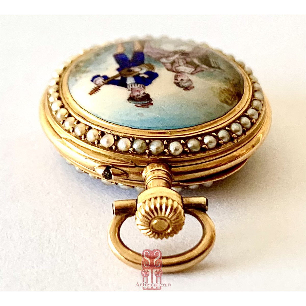 Orologio da tasca d’oro di 18K, Svizzera, XIX secolo