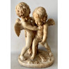 “Putti, Bataille D’Amour” Escultura de alabastro de la mitad del siglo XIX.