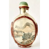 Snuff bottle early 20th century, in painted glass