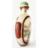Snuff bottle de principios del siglo XX, cristal pintado.
