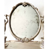 Rare silver vanity mirror, French hallmarks