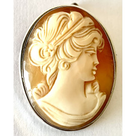 Shell cameo brooch/pendant, early  20th 