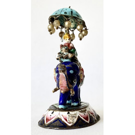 Miniatura d’argento sterling smaltato 2