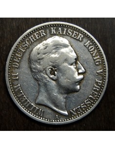  2 marcos alemanes de 1904, plata. 2