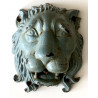 Iron fountain, lion head, 19th