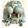 Fuente en hierro fundido, cabeza de león, del siglo XIX 