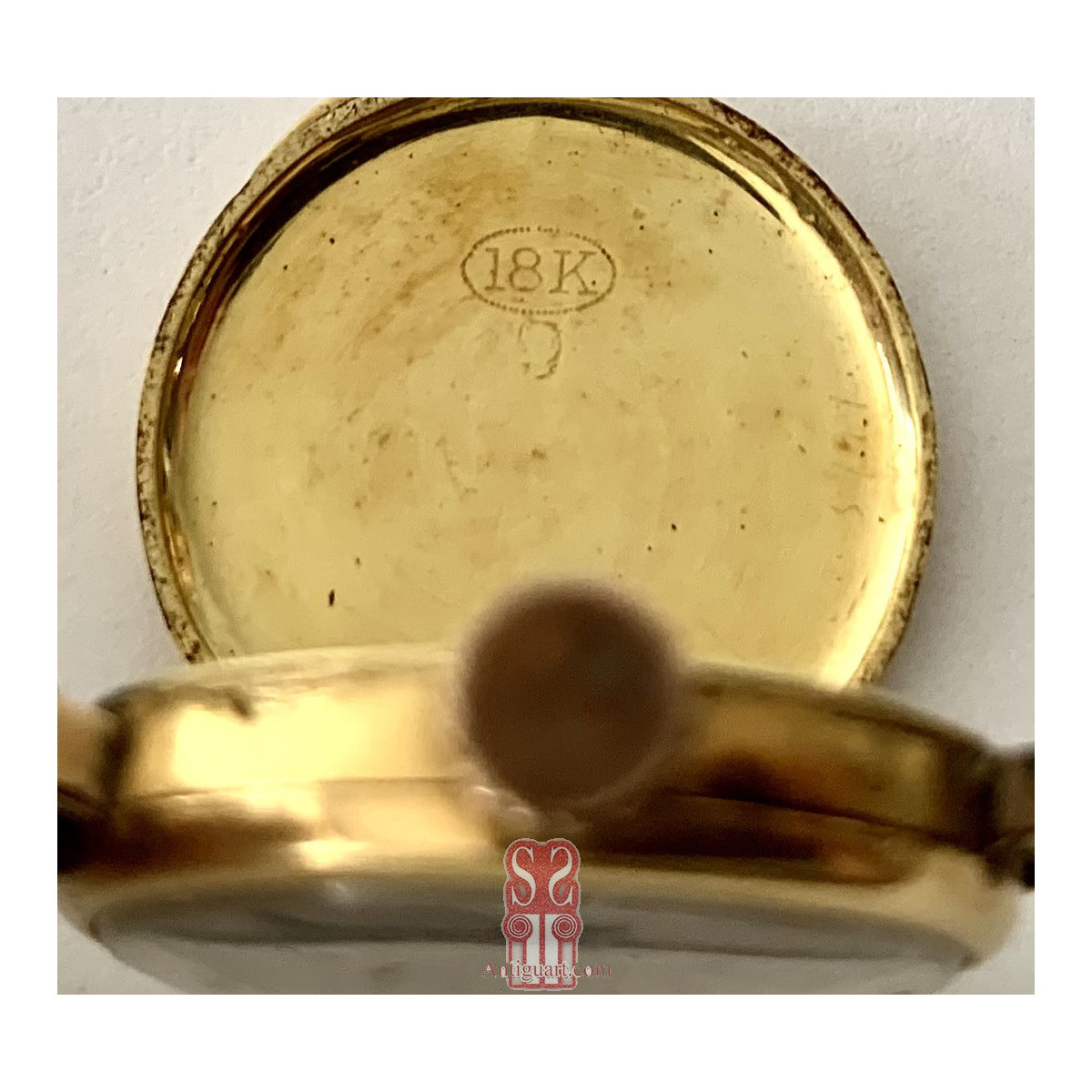 Swiss ladies' watch, 18K gold,  Rueff Fréres.