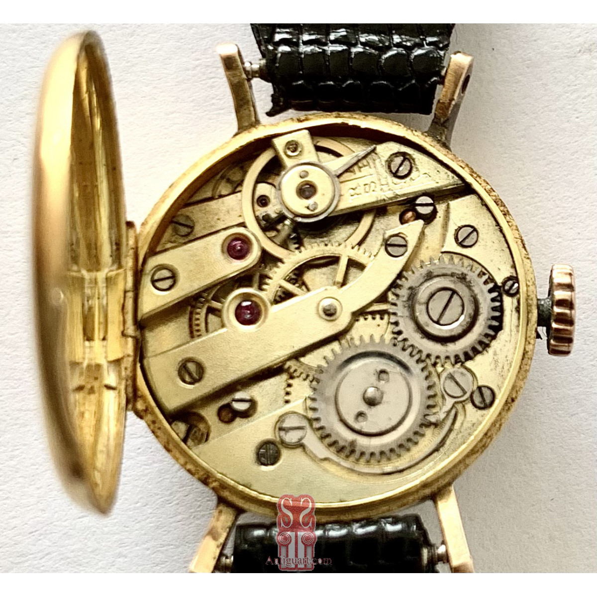 Swiss ladies' watch, 18K gold,  Rueff Fréres.