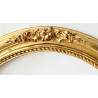 Golden oval frame, 19th