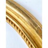 Golden oval frame, 19th