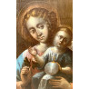 Sacra familia con san Giovannino, olio su tela del 600