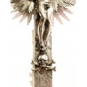 Importante crucifijo de plata Italiano, finales del siglo XVIII