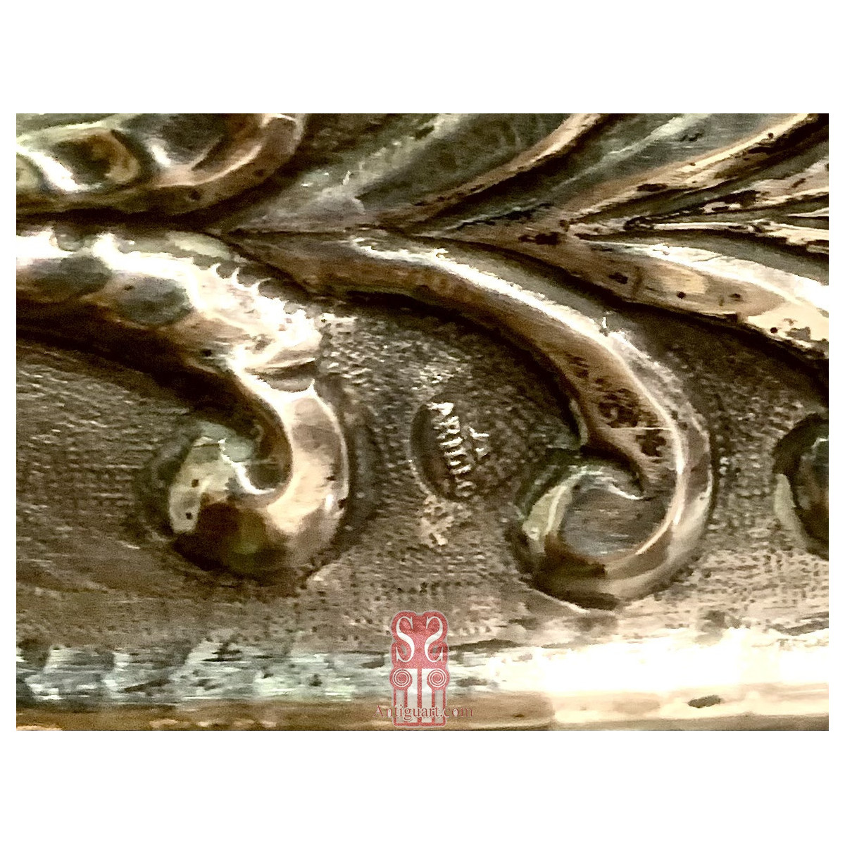 Importante crucifijo de plata Italiano, finales del siglo XVIII