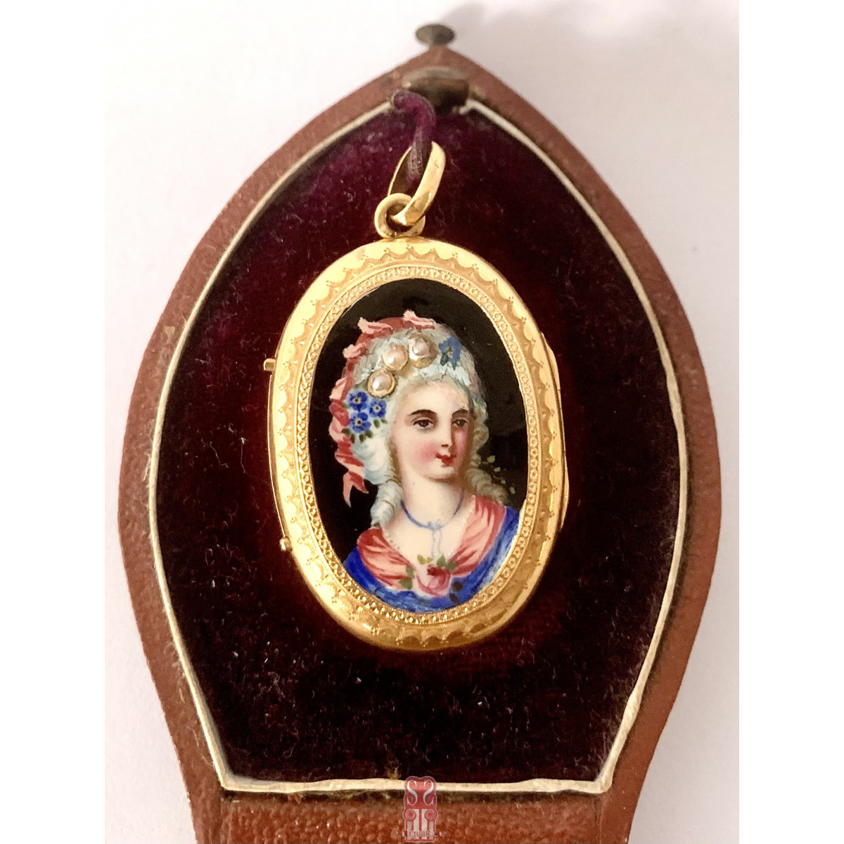 Porta foto de oro de 18K del siglo XIX