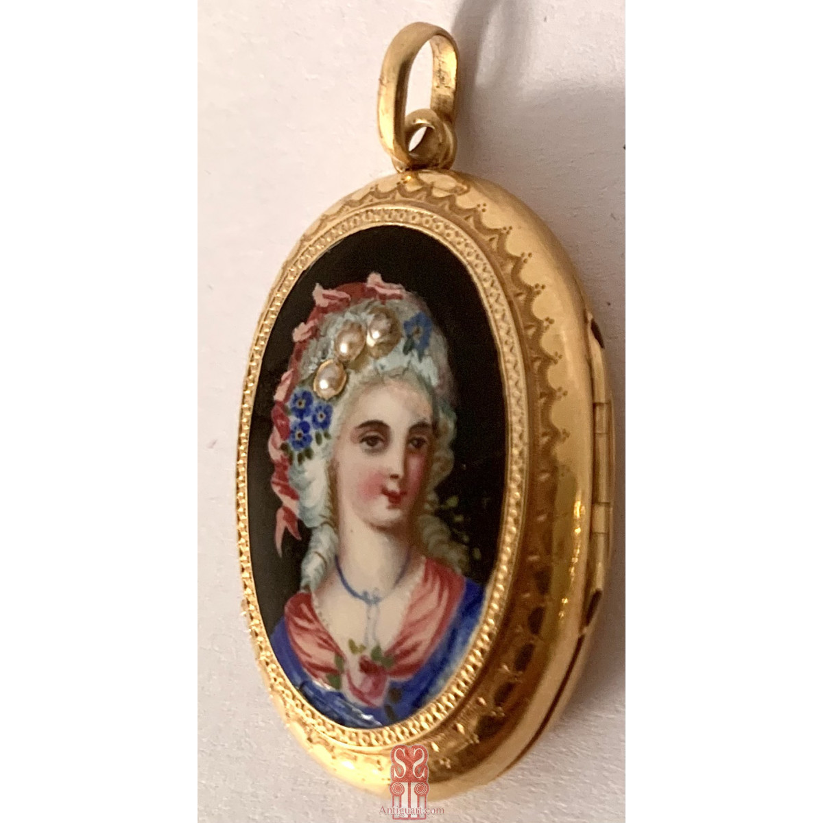 Porta foto de oro de 18K del siglo XIX