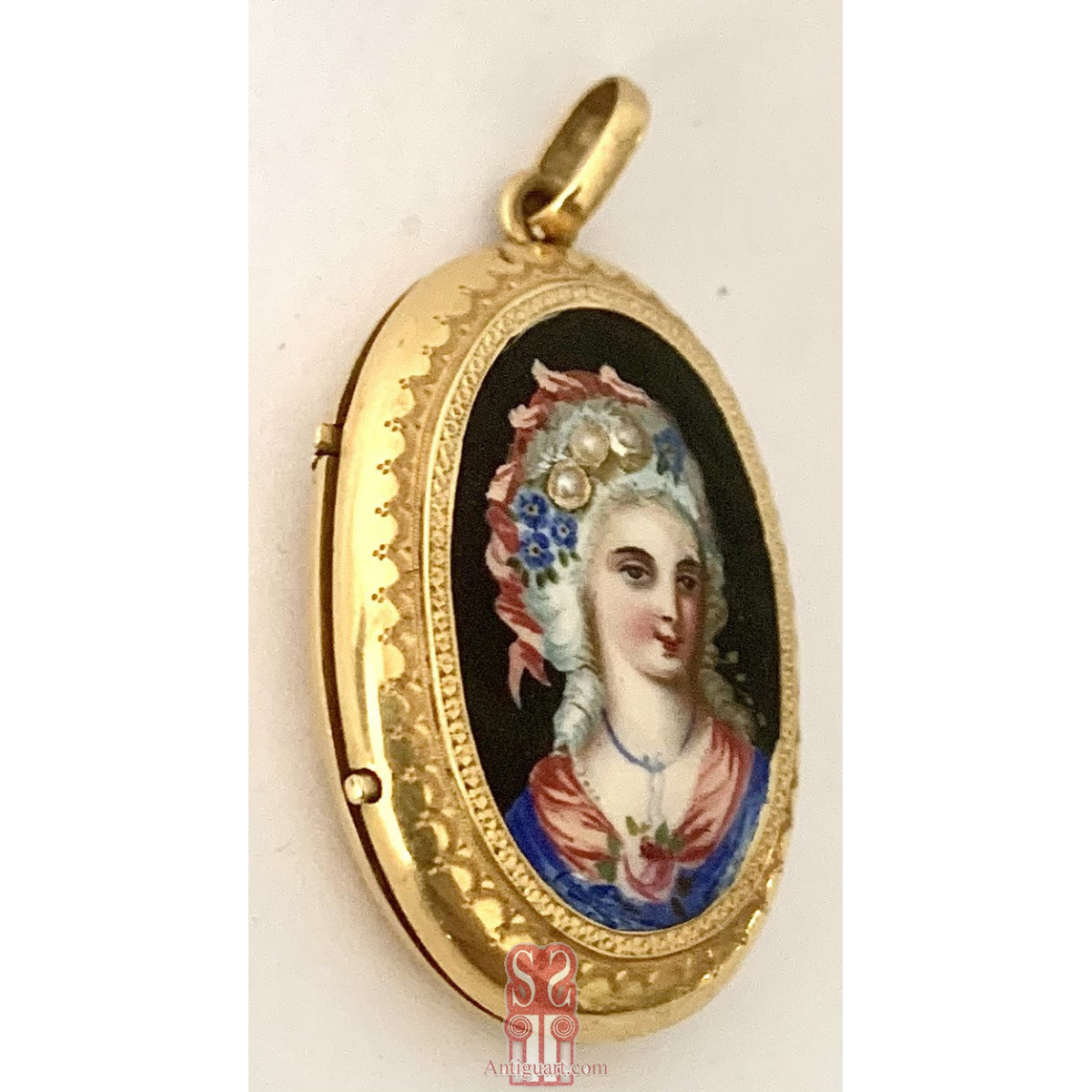 Porta foto de oro de 18K del siglo XIX