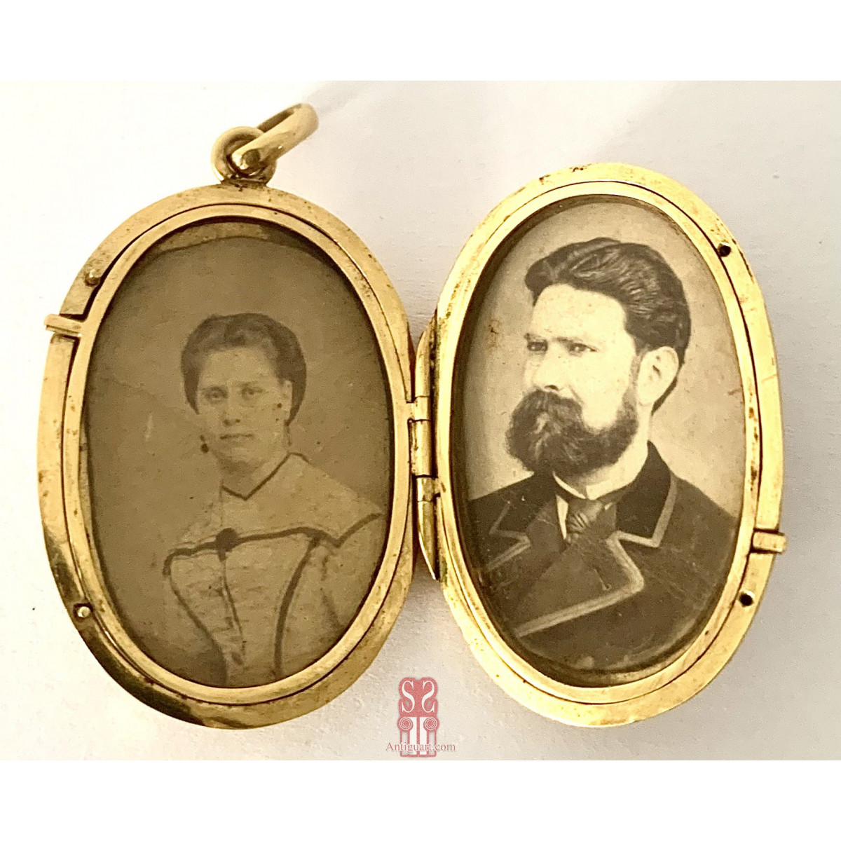 Porta foto de oro de 18K del siglo XIX