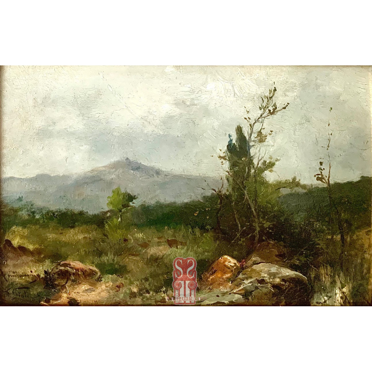 Ramón Stolz Seguí (Valencia 1872 - 1924), paisaje de montaña.