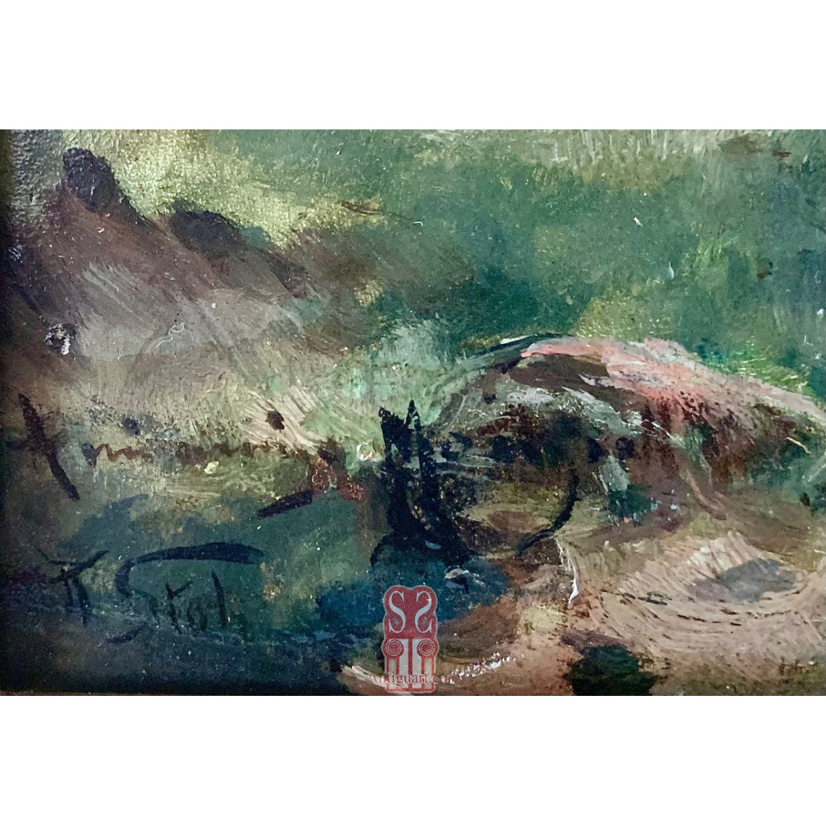 Ramón Stolz Seguí (Valencia 1872 - 1924), paisaje de montaña.