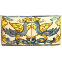 Pareja de azulejos valencianos, finales del siglo XVII
