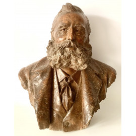 Vicente Bañuls Aracil (Alicante 1866 - 1935). Busto de terracota.