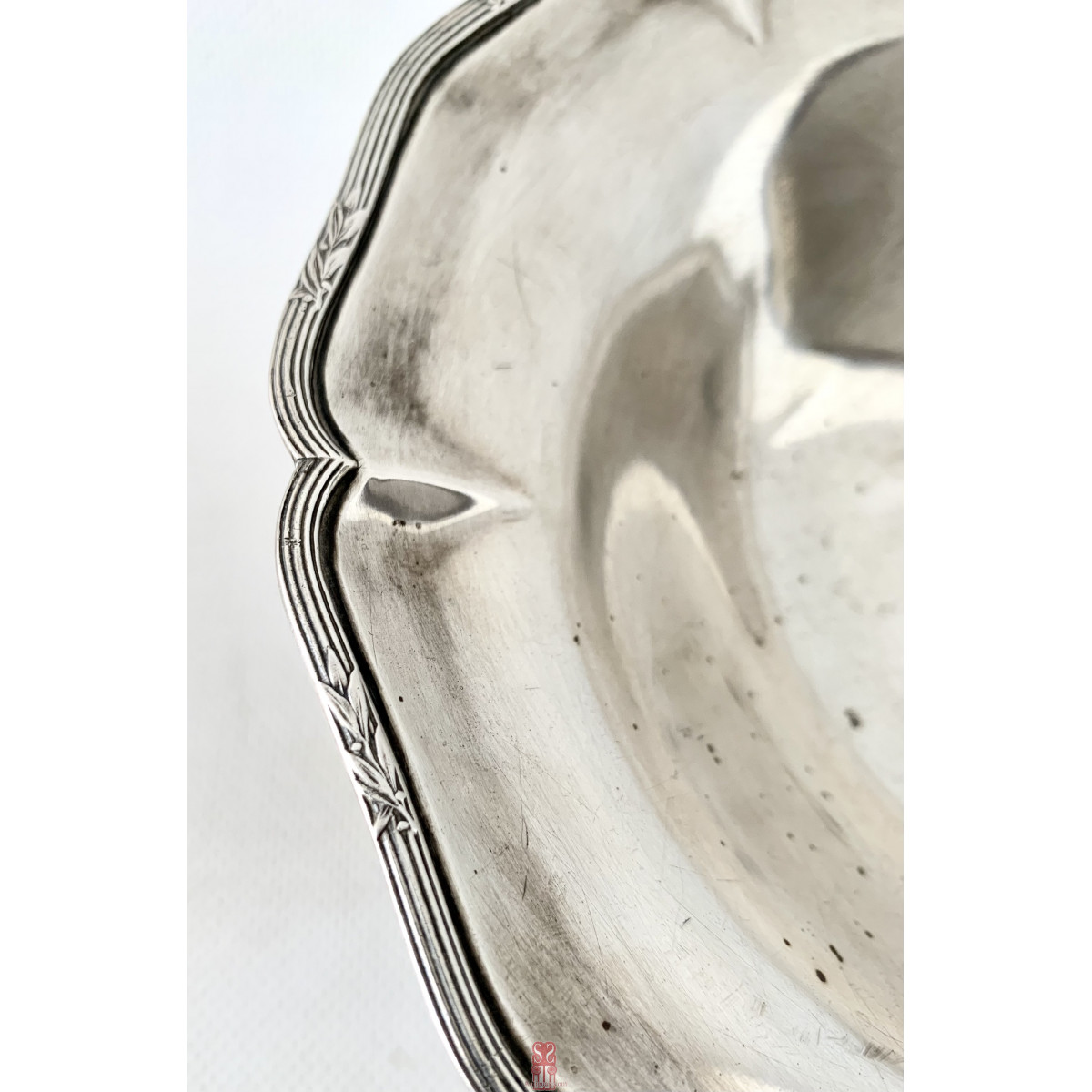 Salvilla de plata española del siglo XIX, 916 milésimas.